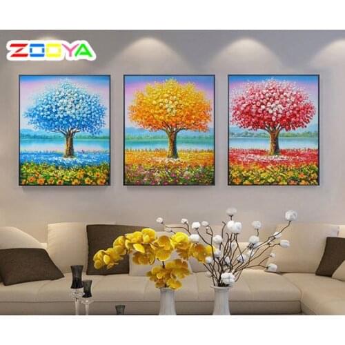 Zooya 5D Diy Diamond Painting Tree Special Shiny Diamond Embroidery Mosaic Sticker Cross Embroidery Decoration Art Gift Rp393