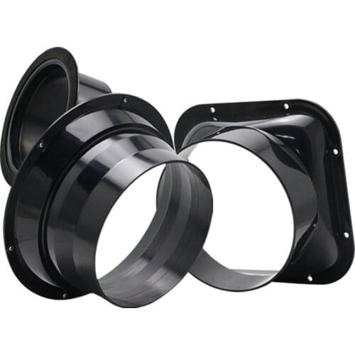 100-200mm ABS Round Pipe flange seat Aluminum foil smoke exhaust pipe Connector Fresh Air System Vent Hardware