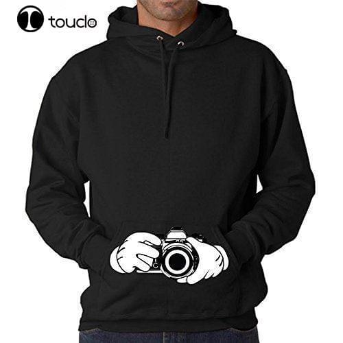 2019 fashion man Hoodies Mens Hands Holding Camera Hoodie Photo Photography Landscape Clothing Sweatshirt