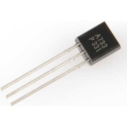 2SA733 A733 TO-92 PNP type low power transistor in-line 50