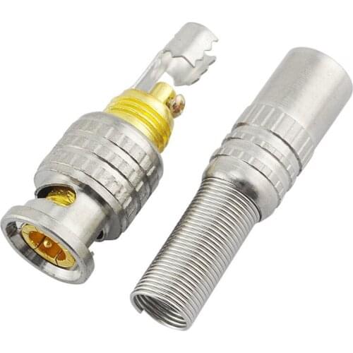 50pcs BNC Male Compression Adapter to Coaxial Video RG59 Cable CCTV camera