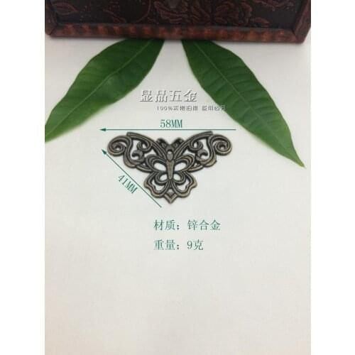 58*41mm Antique fillet Jiuhe Muhe corner flower Corner Wine Box Corner Special offer wholesale