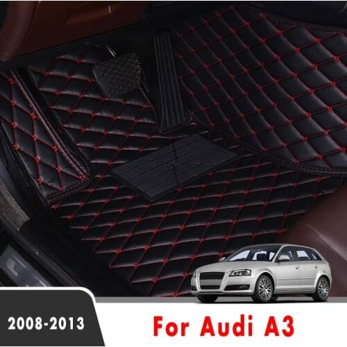 Car Floor Mats For Audi A3 2013 2012 2011 2010 2009 2008 Car Carpet Custom Styling Car Foot Pads Automobile Interior Accessories