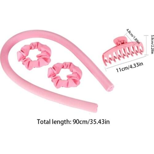Heatless Hair Curlers for Long Hair to Sleep in Overnight No Heat Curls Headband Rollers Curling DIY Styling Tools