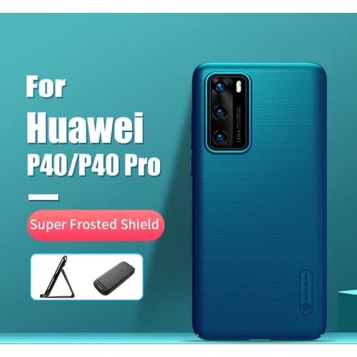 For Huawei P40 case protector cover NILLKIN Frosted PC Matte hard back cover Gift Phone Holder for huawei p40 pro case cover