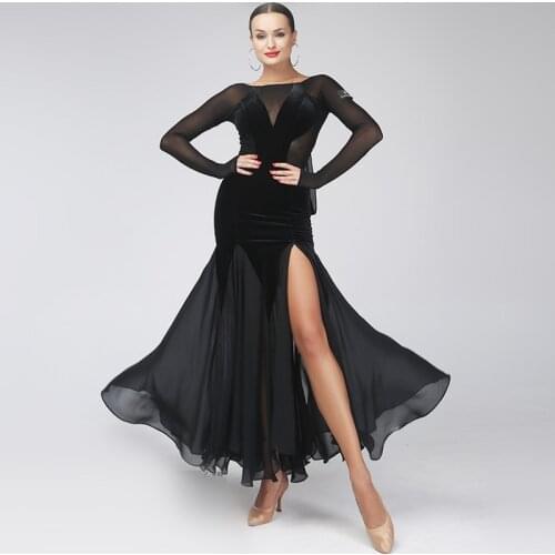 Black sexy ballroom dress women ballroom dance dress ballroom competition dress red flamenco dresses foxtrot tango costume rumba