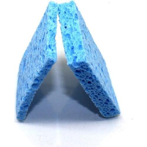 Cltgxdd 1Pcs High Temperature Resistant Electric Iron Tip Cleaning Sponge Rectangular 4CM*6CM 6x4x1cm