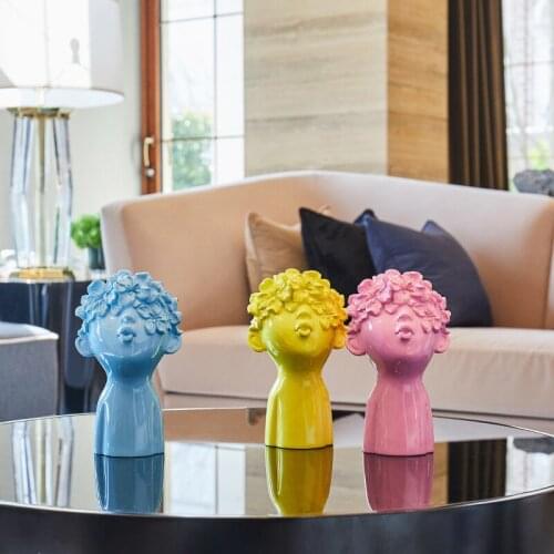 Nordic Modern Style Child Figurine Abstract Character Sculpture Angel Statue Home Decoration Accessories Doll Art Crafts