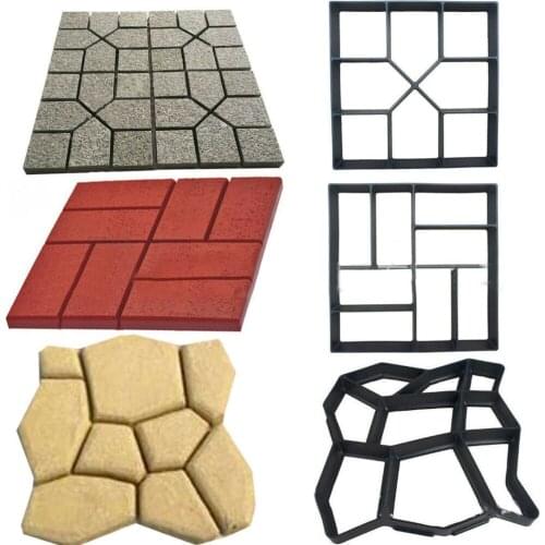 DIY Garden Path Maker Concrete Molds Paving Mold Cement Brick Mold Stone Garden Floor Road Pave Concrete Brick Mold