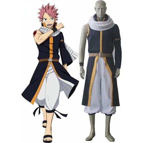 Fairy Tail Dragon Slayers Natsu Dragneel After Sevens Years Cosplay Costume For Halloween Customize Size