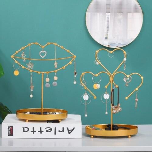 Creative Stand Storage Jewelry Organizer Ring Bracelet Table Holder Home Dressing table Earring necklace Hanger Display Stand