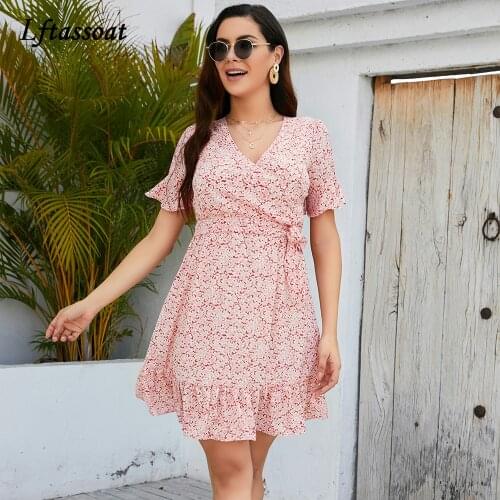 Lftassoat Summer Wrap Dresses