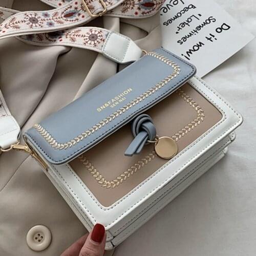 Small Panelled Flap Bag Pu Leather Shoulder Bags for Women Summer Style Purses and Handbags Brand Designer Fashion Crossbody Bag