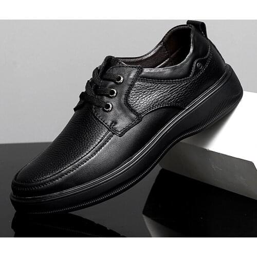 Man 100% Cow Leather Shoes 2020 Spring Autumn Male Derby Shoe Genuine Leather clax Mens Work Office Shoes