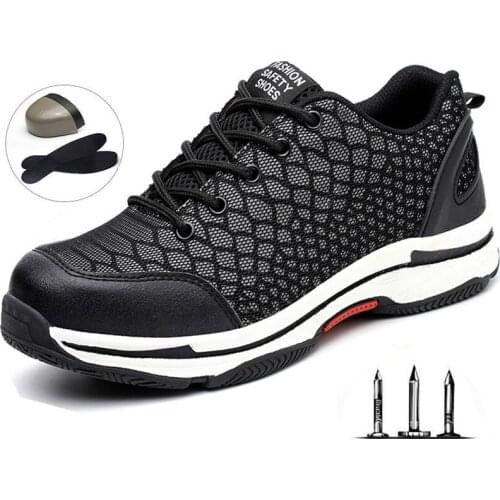 Autumn Work Safety Shoes Steel Toe Cap Anti-slip Steel Puncture Explosion-proof Construction Boots Outdoor Safety Shoes Male