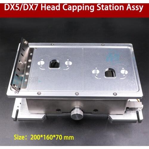 DX5/DX7 Printhead capping station assy for inkjet Printer Printhead Cleaning Station Cap Top Pump Assembly double head ink stack