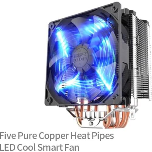 Overclocking Three East China Sea X5 Radiator Cpu Fan Mute Air-Cooled Desktop Computer Amd/Am4/775/1155/1151/1200 Intelligent Pw