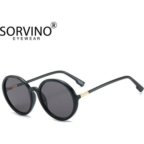 SORVINO Vintage Designer Big Round Sunglasses Women 2020 Brand 90s Luxury Oversized Pink Circle Sun Glasses P342