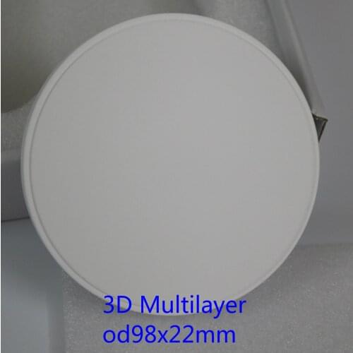 Dental Multi-layer 3D Zirconia Block Products Zirconium Blocks Blank for Veneers Coping Cronws Lab Materials