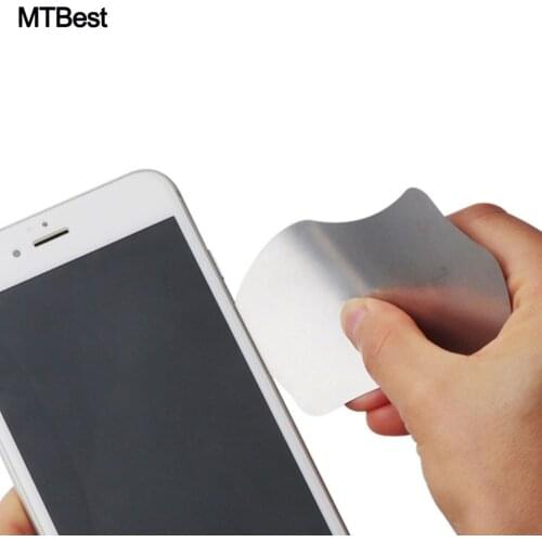 MTBest 0.1mm Ultra Thin Flexible Stainless Steel Pry Spudger Disassemble Card for iPhone iPad Samsung Mobile Phone Repair Tool