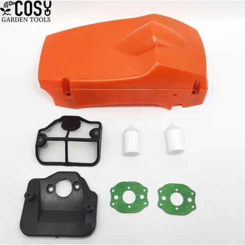 Top Shroud Engine Cylinder Cover Air Fuel Filter Kit For HUSQVARNA 136 137 141 142 Chainsaw Replacement Spare Parts