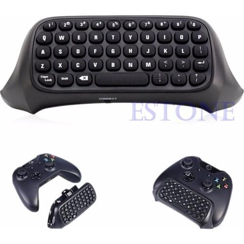 High Quality Portable USB Wireless Keyboard Chatpad Message fr Xbox One Controller 2.4G Black Feb24