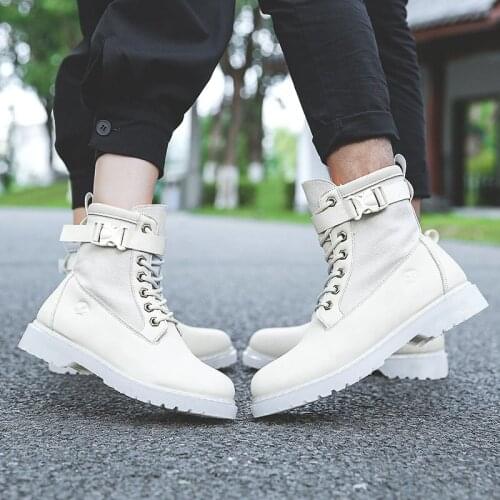 Flat Heel Boots 2021 Hot Spring New Early Shoes Women Lace-Up Round Toe Fashion Comfort Keep Warm Couple Ankle Boots Botas Mujer