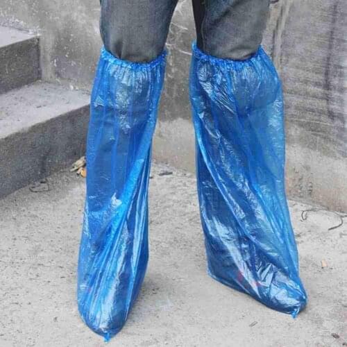 1 Pair Shoe Cover Rainproof Long Shoe Cover Disposable Brand New And High Quality Rubber Band Plastic Rainproof Torrent High-Top