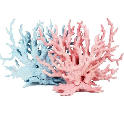 1PC Aquarium Resin Simulation Artificial Fish Tank Fake Coral Plant Underwater Aquatic Ornament Decoration Landscaping Accessory