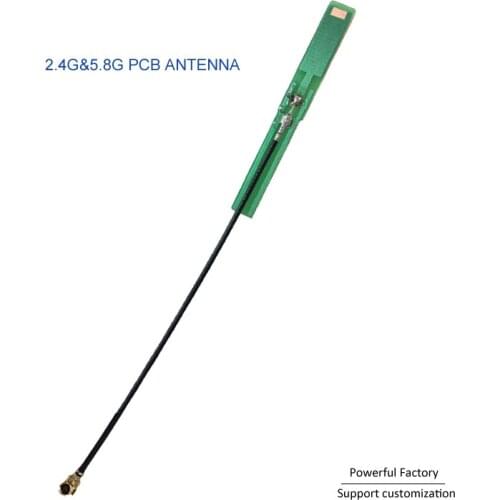 OEM Customized 5dBi dual band signal repeater IPEX whip 2.4ghz 5.8ghz pcb antenna 10PCS / batch