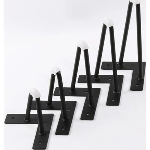 4pcs 10cm-30cm Hairpin Iron Table Legs Black And Golden Furniture Legs Chair Sofa Bed Hairpin Desk Leg Cabinet Feet
