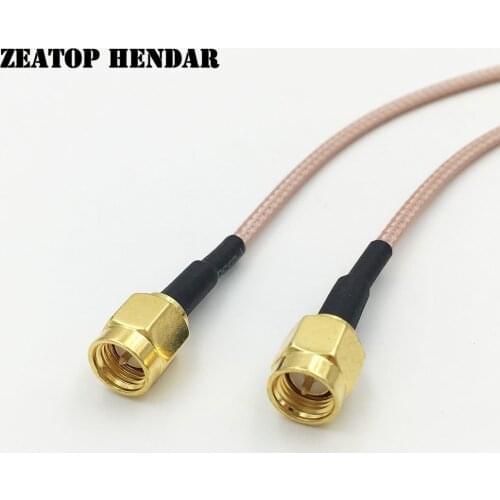 5Pcs SMA Male Jack to SMA Male Straight Plug RF RG316 Wire Coaxial Pigtal Cable Connector 5CM 10CM 15CM 20CM 30CM 50CM 1M 2M