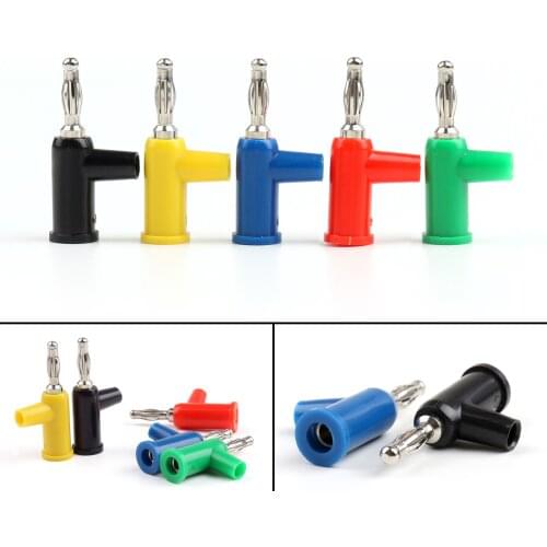 Artudatech 10 Pcs Brass 4mm Banana Plug Screw Cable Lock Terminals For Binding Post Probes