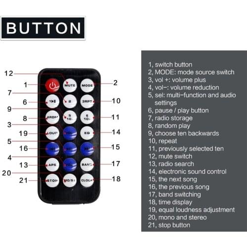 Car Bluetooth Autoradio Stereo Radio FM Aux Input Receiver TF USB JSD 520