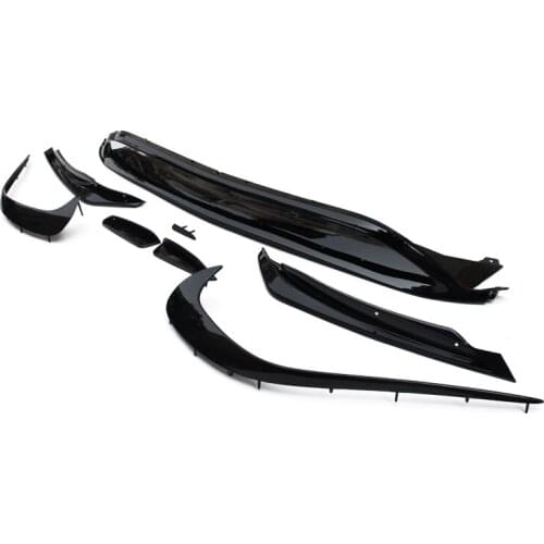 Car-styling ABS Front Bumper Canard With Front Lip Plastic Racing Auto Body Kit Trim Fit For Mercedes Benz A-Class W176 16-17