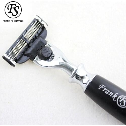 Safety Razor FRANK Fusion 4 Proglide Straight Shaver For Men Shaving Machine With Blades Shave Cassettes For Beard Shavette