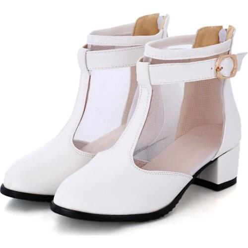 Big SizeCasual one word buckle single shoes ladies high heels women shoes woman pumps