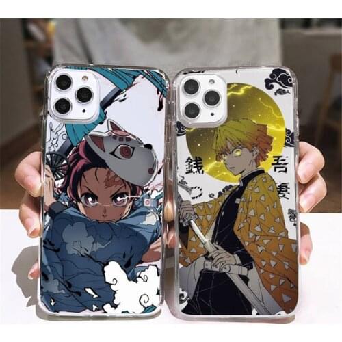 Kamado Nezuko Kimetsu Demon Slayer Phone Case Transparent soft For iphone 5 5s 5c se 6 6s 7 8 11 12 plus mini x xs xr pro max