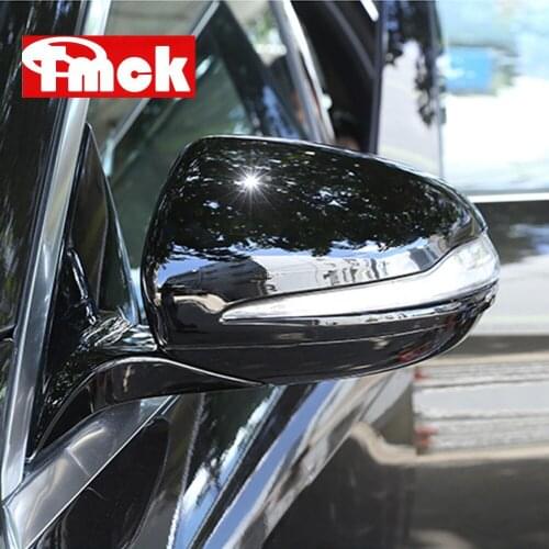 For Mercedes Benz C E S CLC Class W205 W213 W222 X253 Gloss Black Car Accessories Side Rear View Mirror Cover Caps Trim For LHD