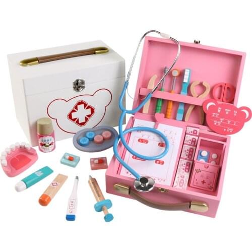 Doctor Toys Educational Children Pretend Play Toys Nurse Role-Play Doctor Dentist Play Set Medicine Cabinet Medical Kit Gifts