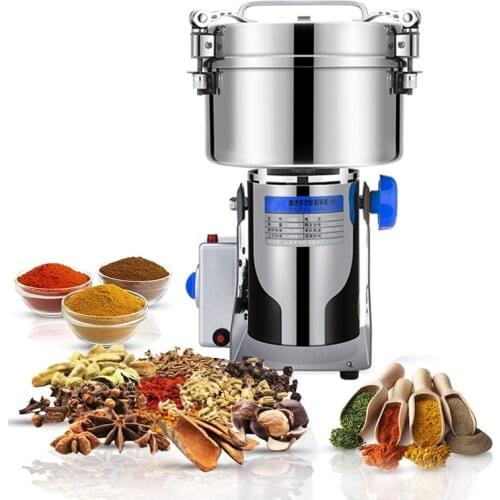 Electric Grain Grinder Mill 2500g High-Speed Spices Hebals Coffee Dry Food Grinding Machine Home Medicine Flour Powder Crusher