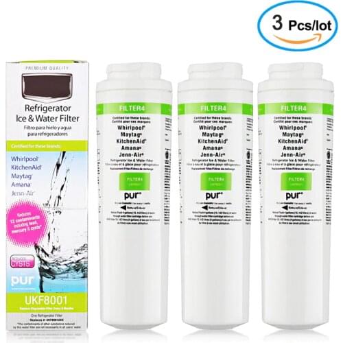 UKF8001 Water Filter, Replacement for UKF8001P, UKF8001AXX, EDR4RXD1, Puriclean II. NSF 53&42 (Pack of 3)