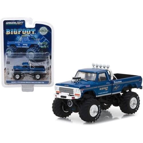 GreenLight 1:64 Monster Truck 1974 Ford F-250 alloy toy car toys for children diecast model car Birthday gift