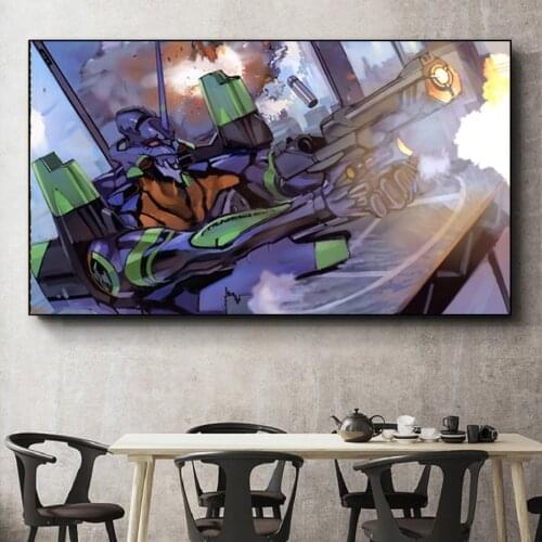 Evangelion Anime Canvas Painting Decorative Wall Art Poster Printing Gift Childrens Room Bedroom Home Decoration