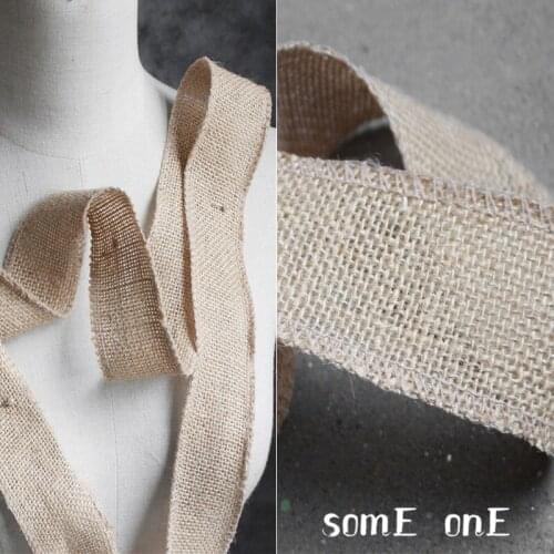 Ribbon Trim Jute Twine 4.5cm wide DIY Christmas Home Decor Craft Cake Gift Bow Hats Belt Decor Rope Designer Accessorie Fabric