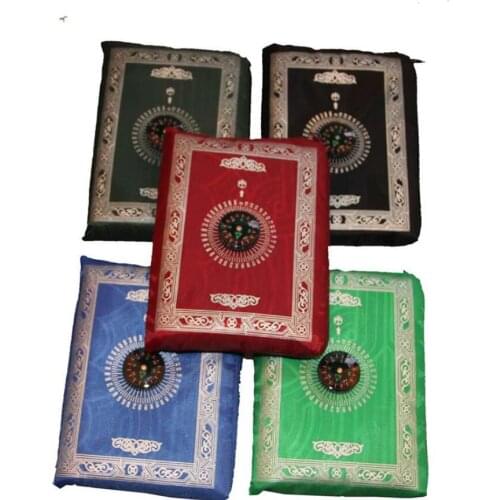 Pockets Prayer Mat Qibla Finder muslim Islamic Floor Rug Compass travel Pocket prayer mat with compass 300pcs/lot
