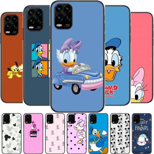 Soft case cartoon mouse disney cartoon Phone Case For XiaoMi Redmi Note 10 9 9S 8 7 6 5 A Pro T Y1 Black Cover Silicone Back Pre