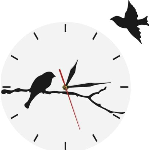 Bird Wall Clock Animal Decorative Art Clock Wall Art Decor 3D Wall Clock Modern Home Decor