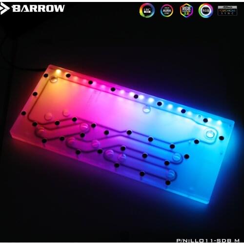 Barrow PC water cooling water way plate for Lianli O11 MINI case guide waterway plate Aurora LLO11-SDB M