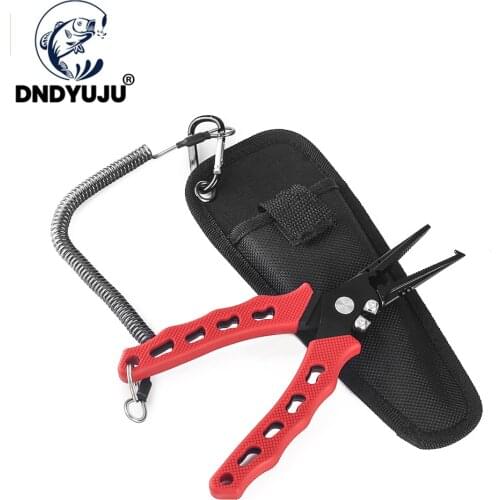 DNDYUJU Fishing Pliers Multifunctional Knot Line Braid Cutter Crimp 420 Stainless Steel Scissors Hook Remover Fishing Equipment